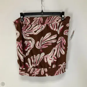 Top Sleeveless By Anthropologie In Brown, Size: S