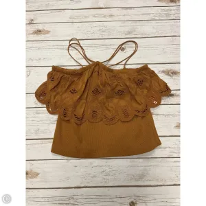 Top Sleeveless By Anthropologie In Copper, Size: S