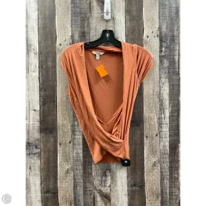 Top Sleeveless By Banana Republic In Orange, Size: S