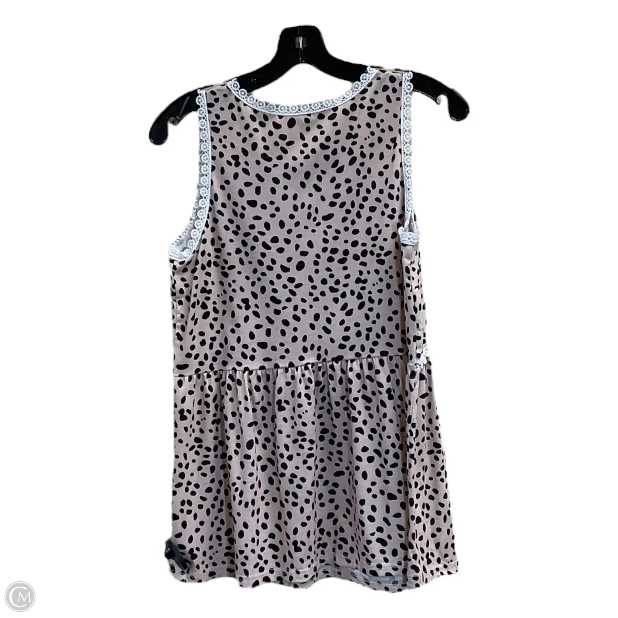 Top Sleeveless By Clothes Mentor In Tan, Size: S