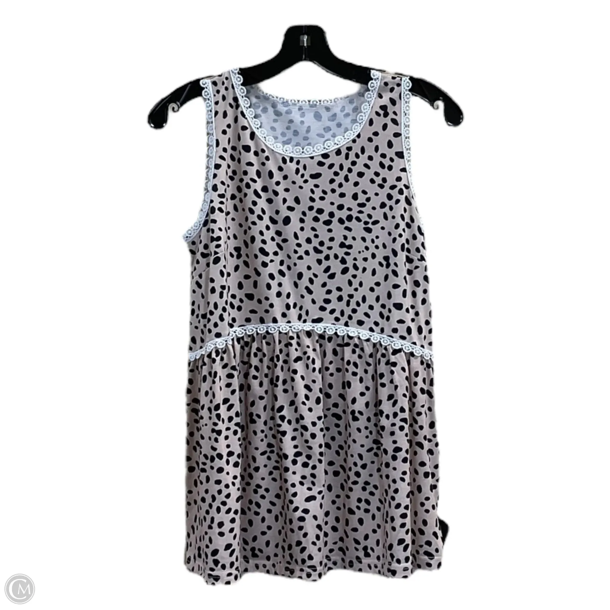 Top Sleeveless By Clothes Mentor In Tan, Size: S
