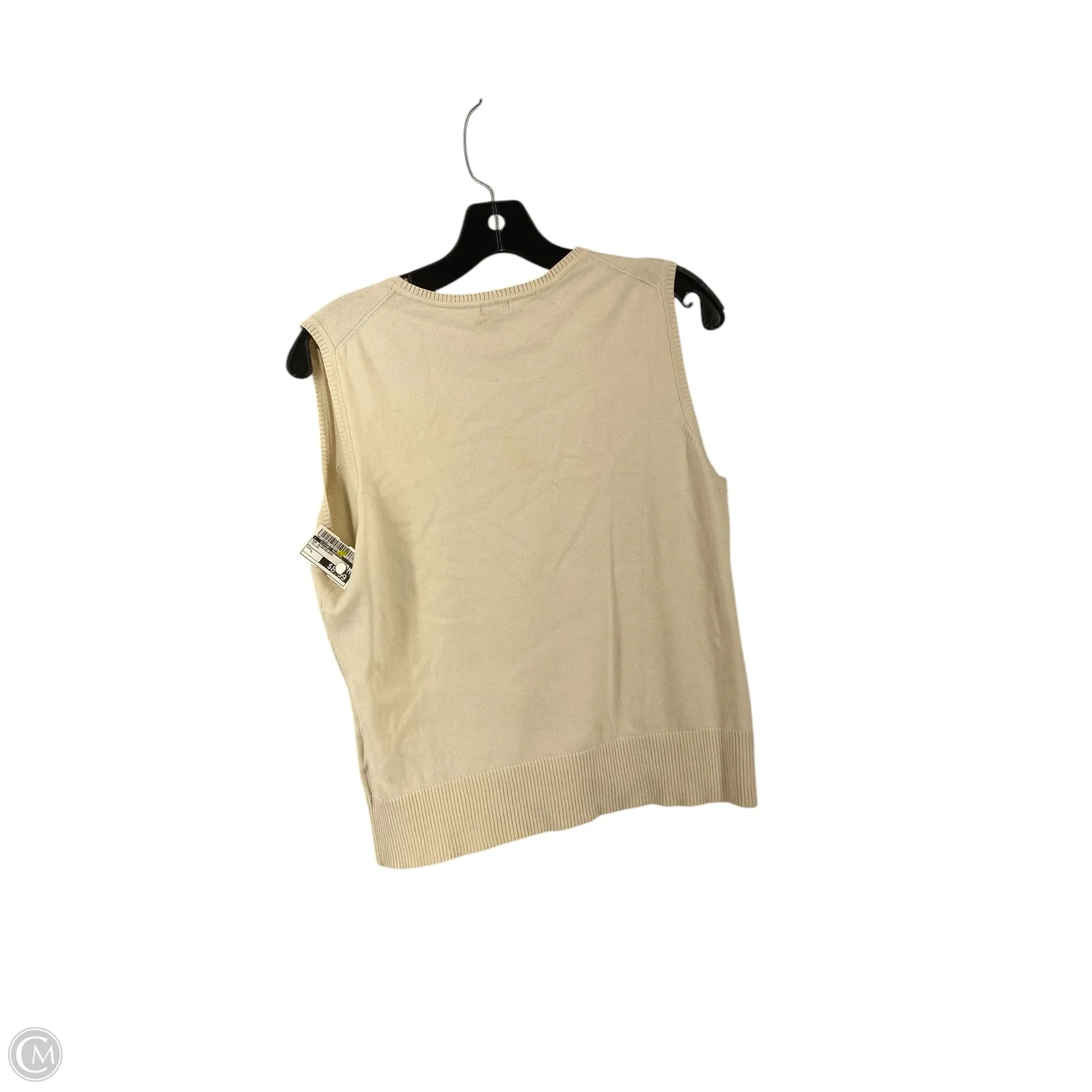 Top Sleeveless By Clothes Mentor In Yellow, Size: L