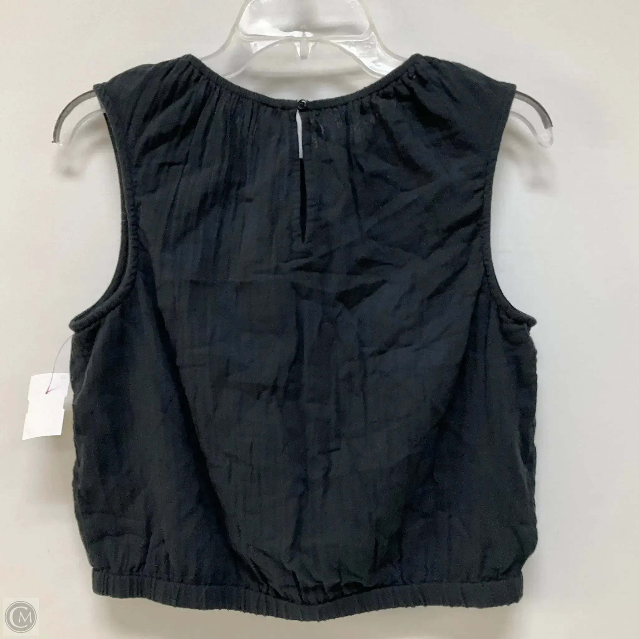 Top Sleeveless By Cmc In Black, Size: M