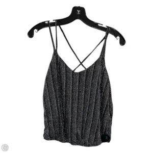 Top Sleeveless By Express In Black & Gold, Size: M