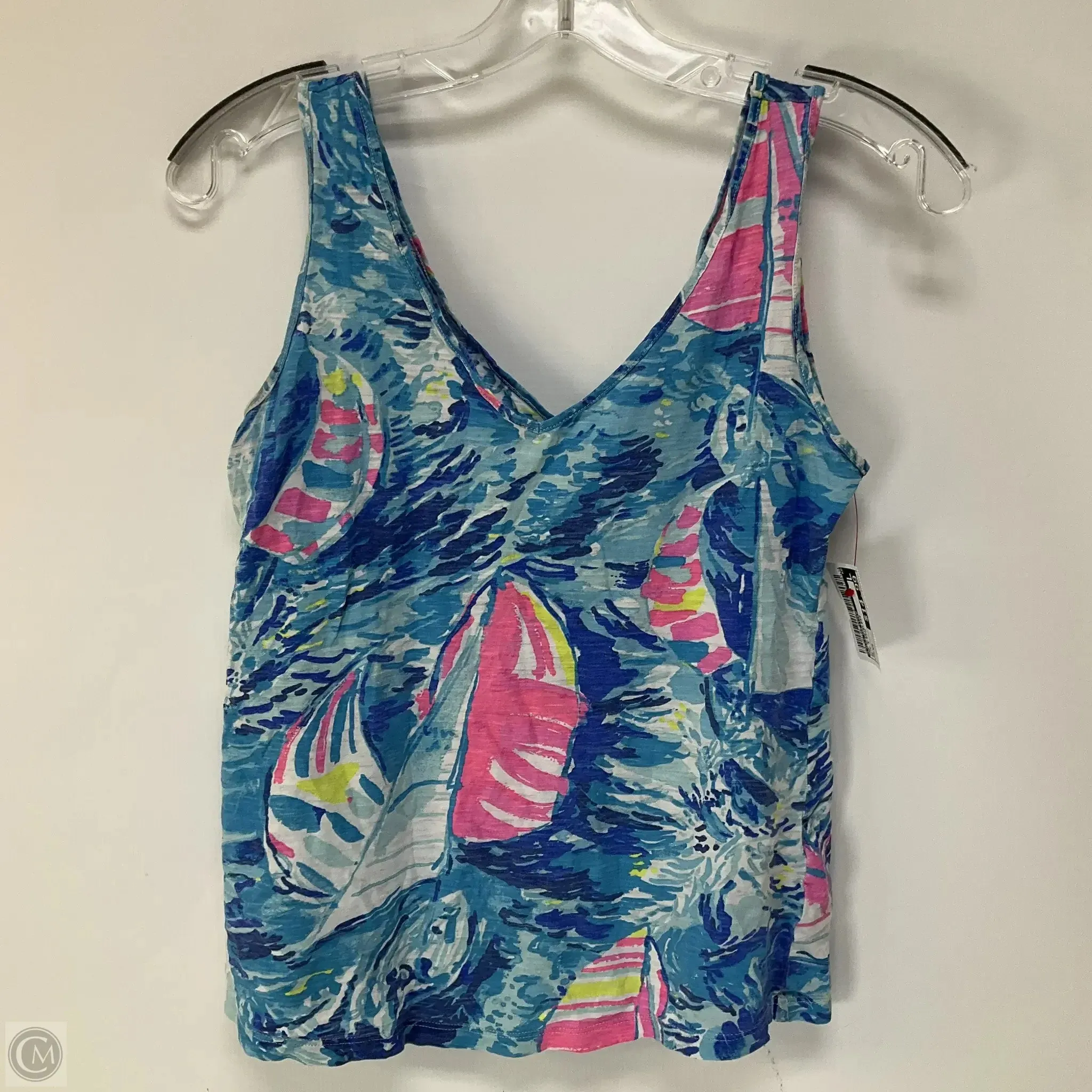 Top Sleeveless By Lilly Pulitzer In Blue & Pink, Size: Xs