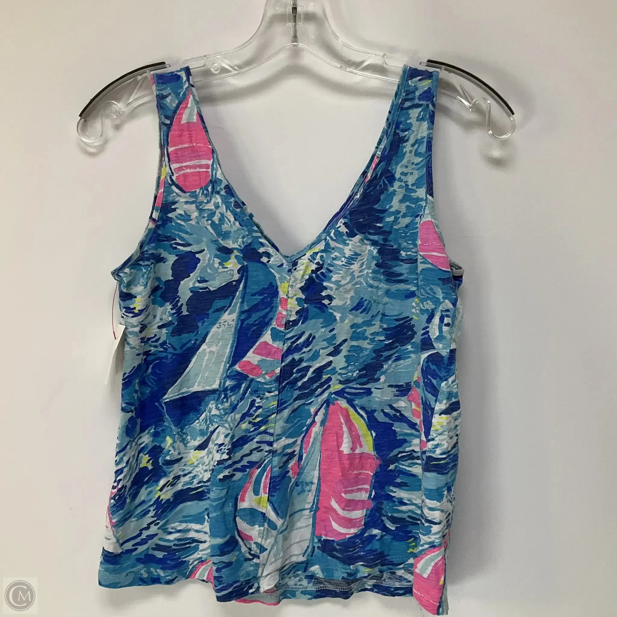 Top Sleeveless By Lilly Pulitzer In Blue & Pink, Size: Xs