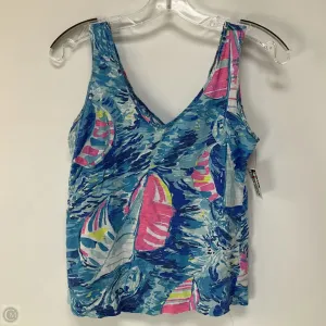 Top Sleeveless By Lilly Pulitzer In Blue & Pink, Size: Xs