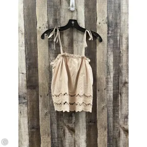 Top Sleeveless By Listicle In Tan, Size: S