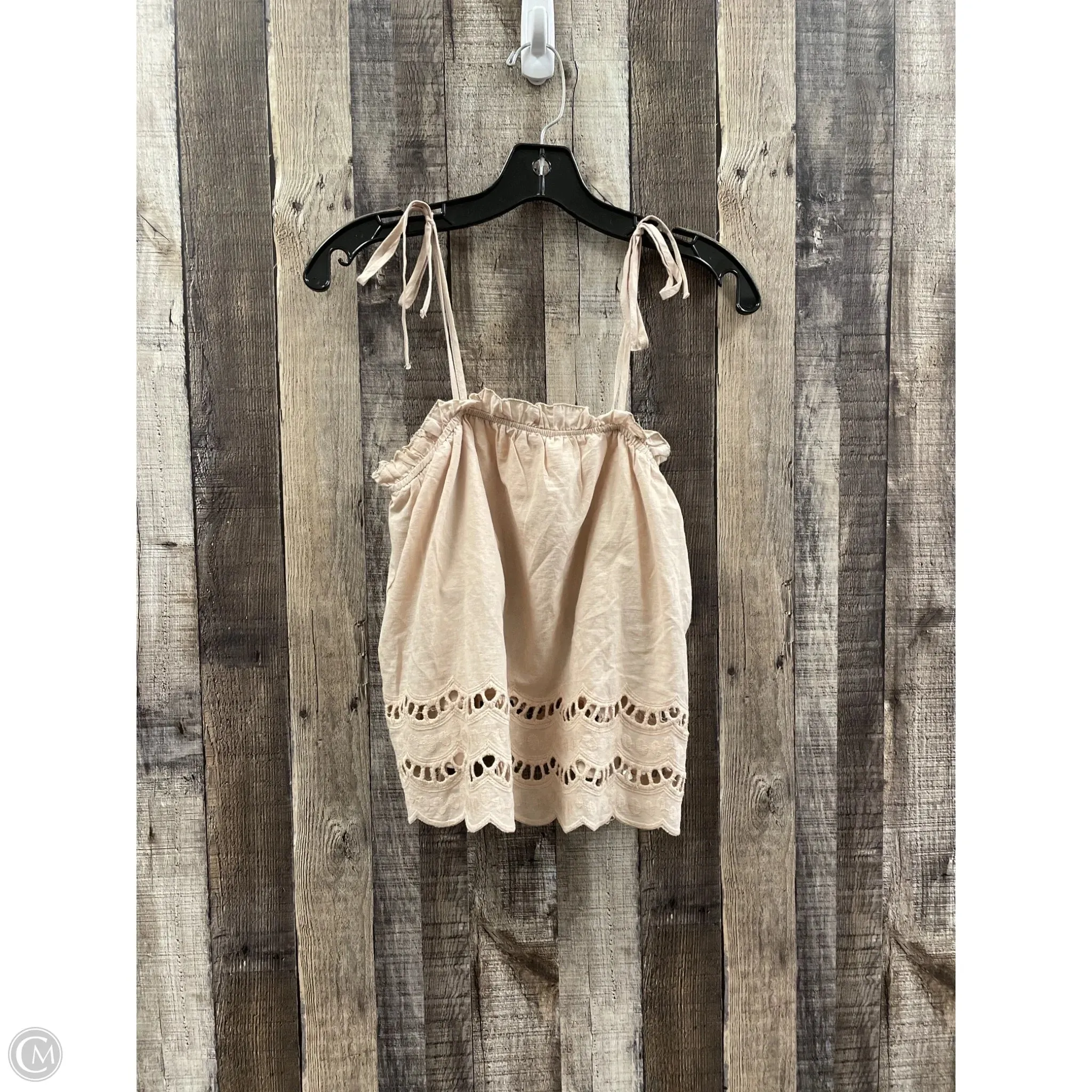 Top Sleeveless By Listicle In Tan, Size: S