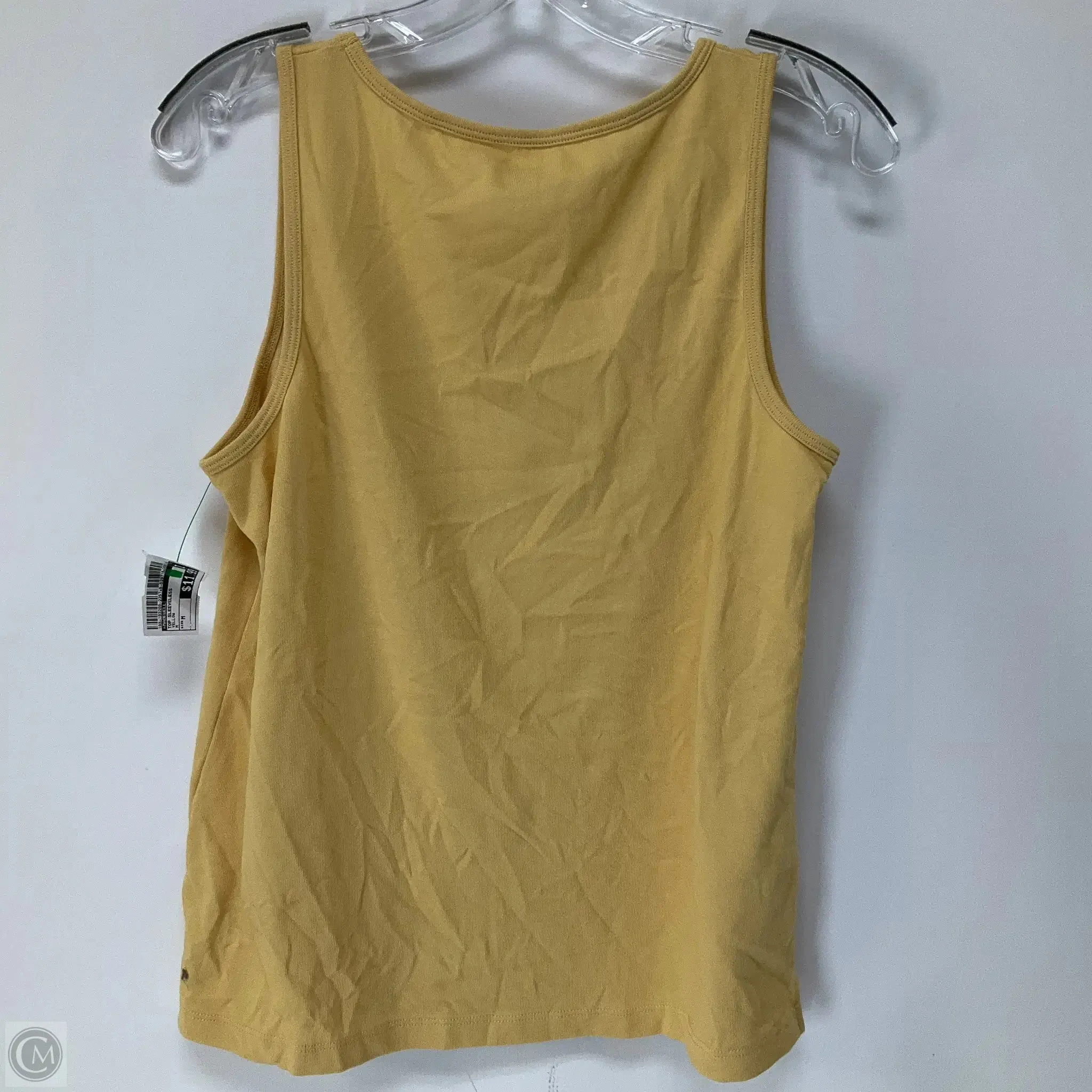 Top Sleeveless By Madewell In Yellow, Size: M