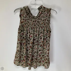 Top Sleeveless By Maeve In Floral Print, Size: 6