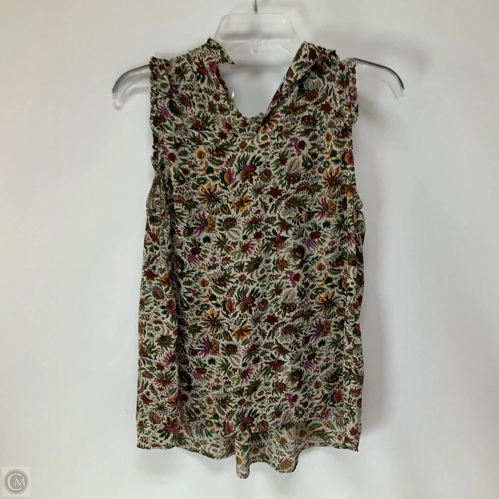 Top Sleeveless By Maeve In Floral Print, Size: 6