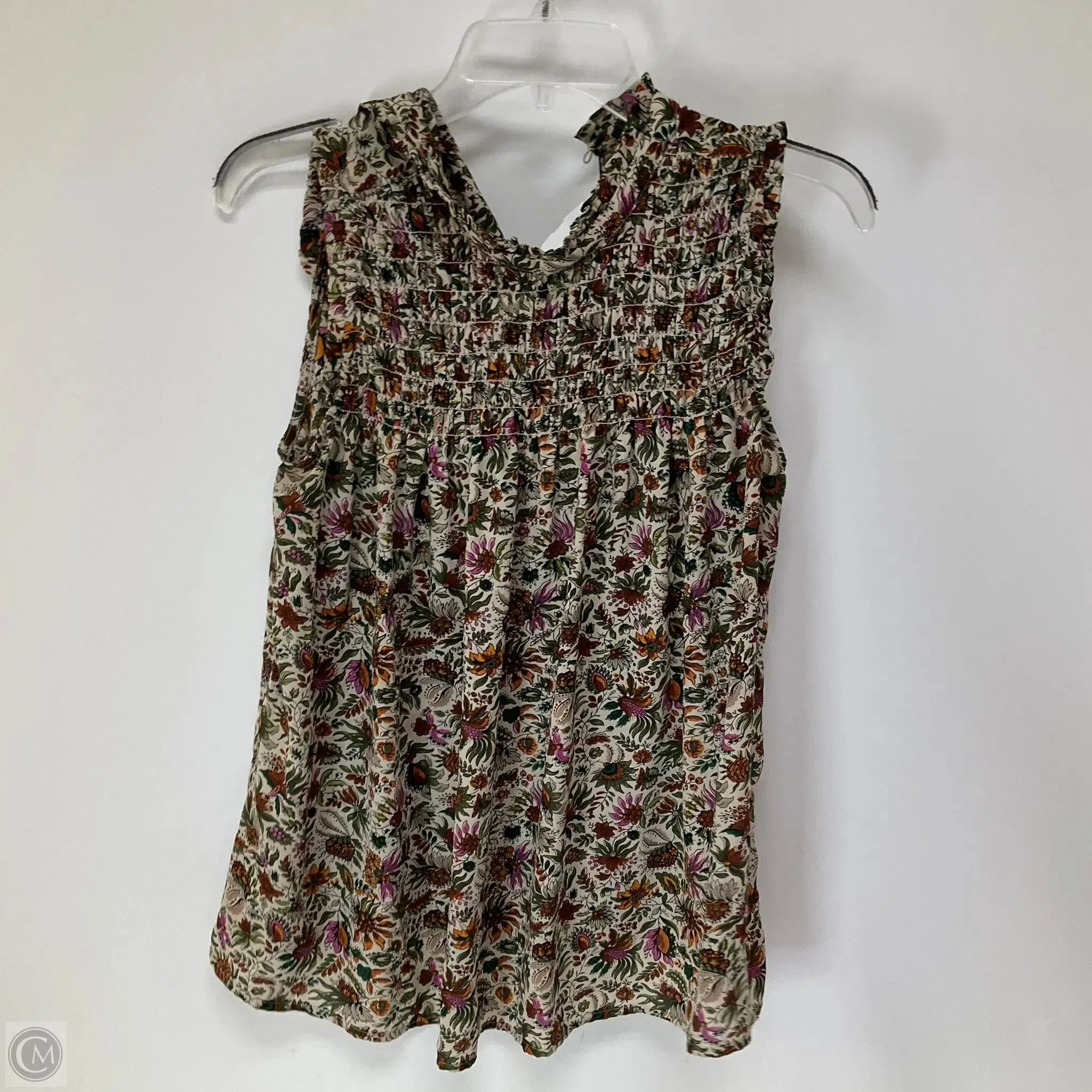 Top Sleeveless By Maeve In Floral Print, Size: 6
