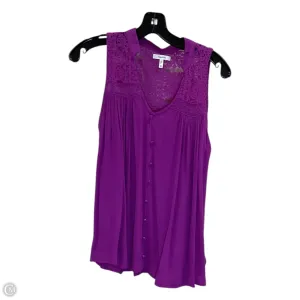 Top Sleeveless By Maurices In Purple, Size: Xs
