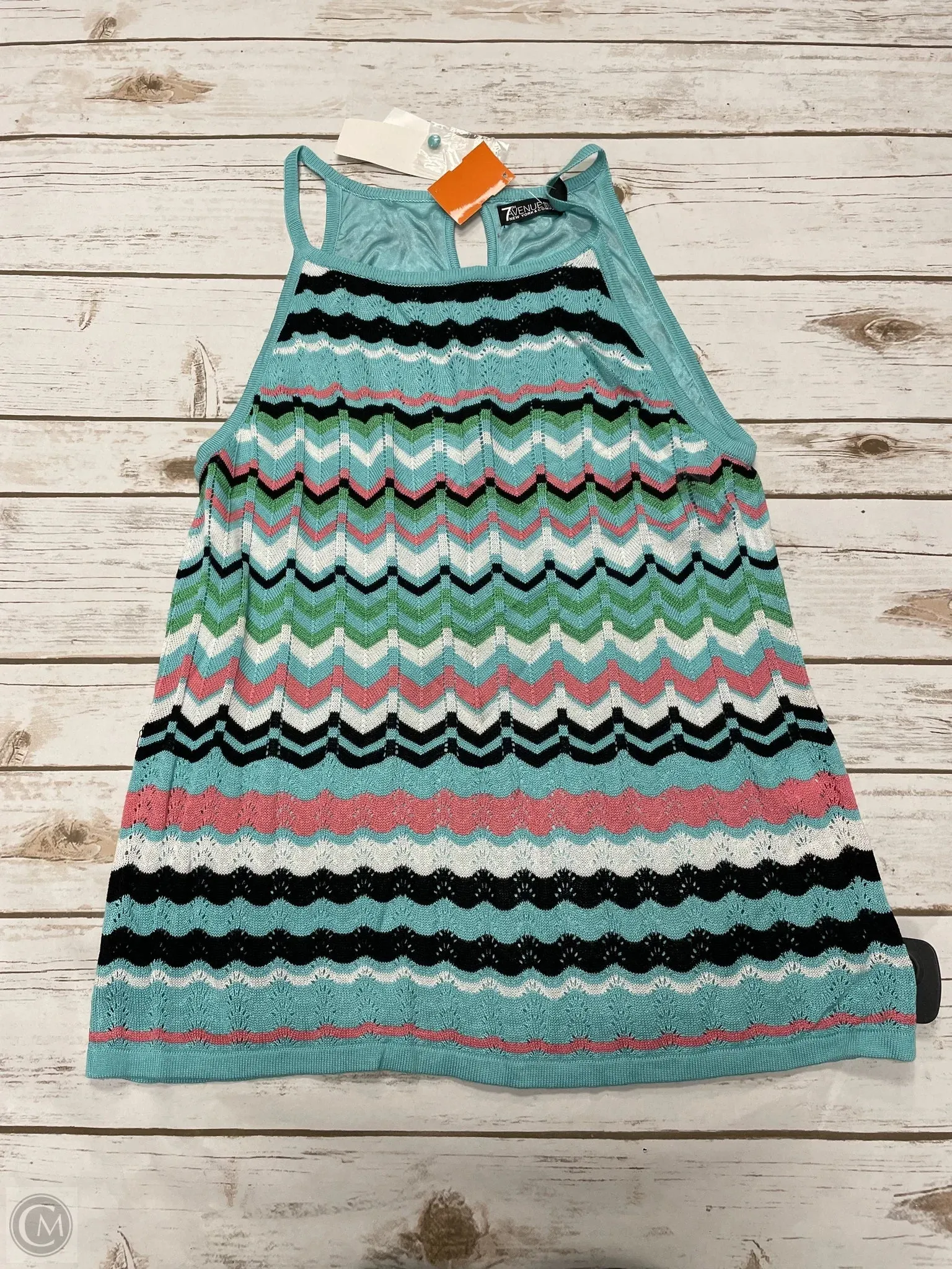 Top Sleeveless By New York And Co In Multi-colored, Size: L