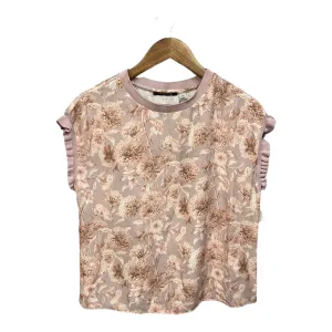 Top Sleeveless By Tahari By Arthur Levine In Floral Print, Size: S