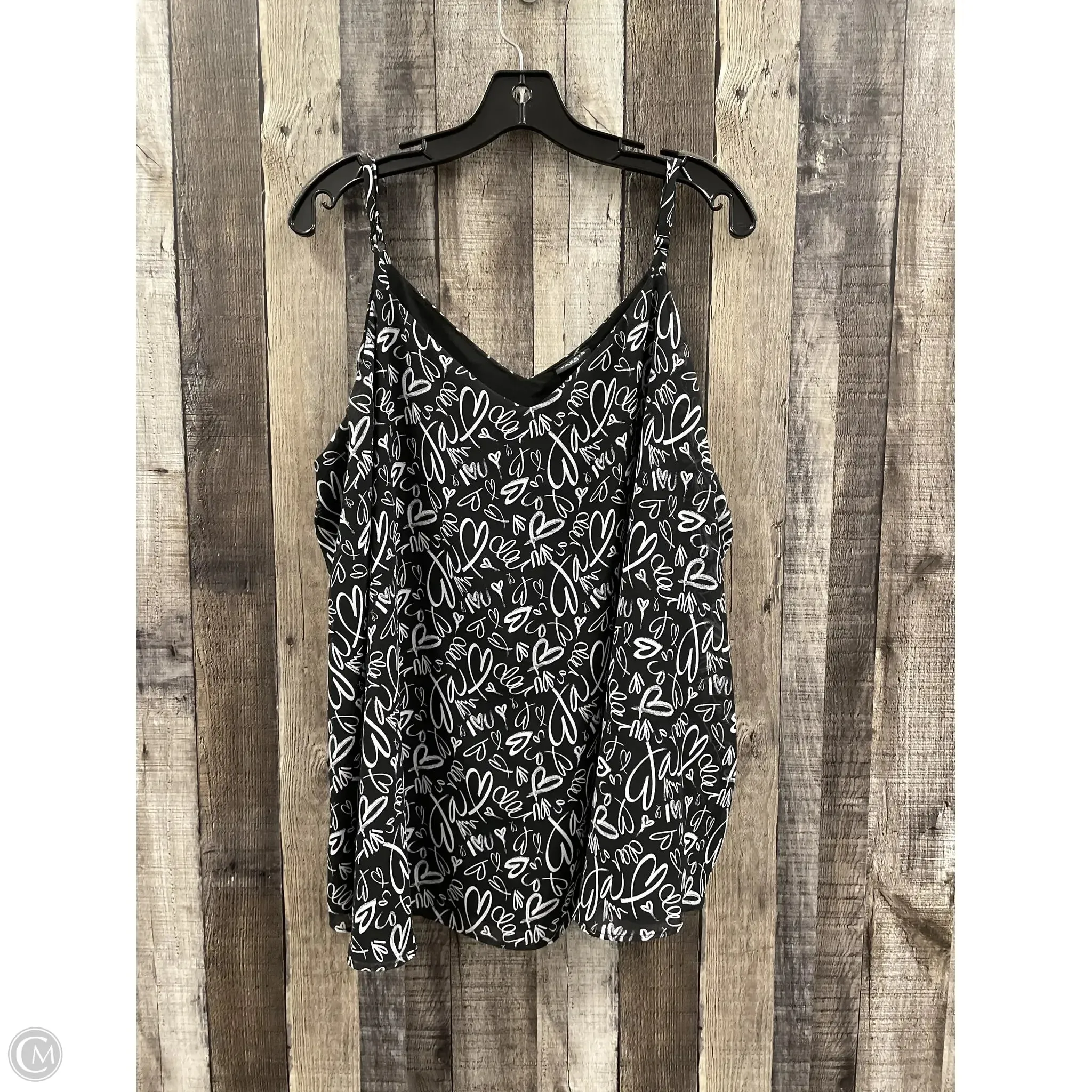 Top Sleeveless By Torrid In Black, Size: 3x