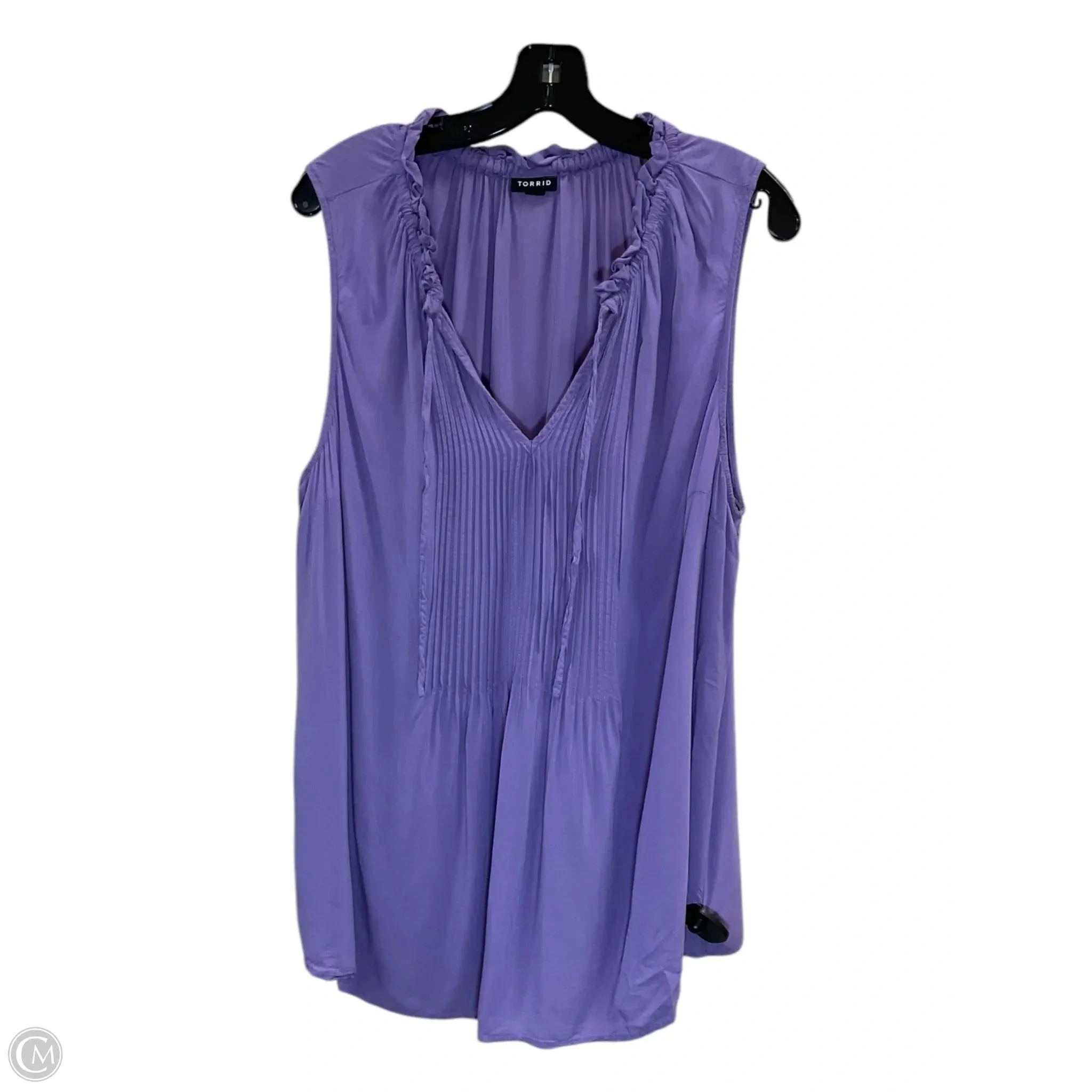 Top Sleeveless By Torrid In Purple, Size: 2x