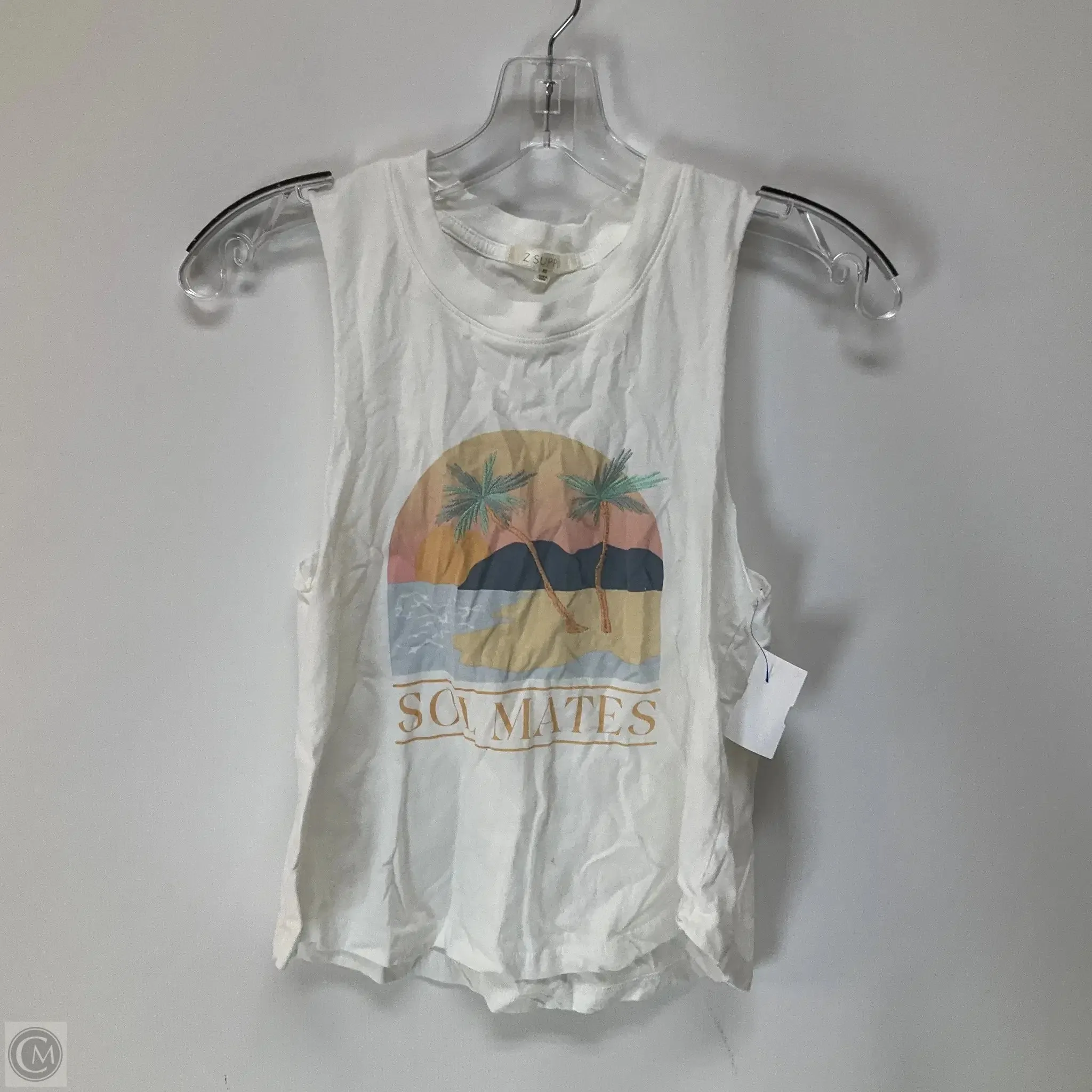 Top Sleeveless By Z Supply In White, Size: Xs