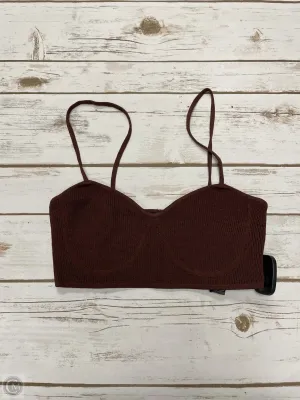 Top Sleeveless By Zara In Brown, Size: S
