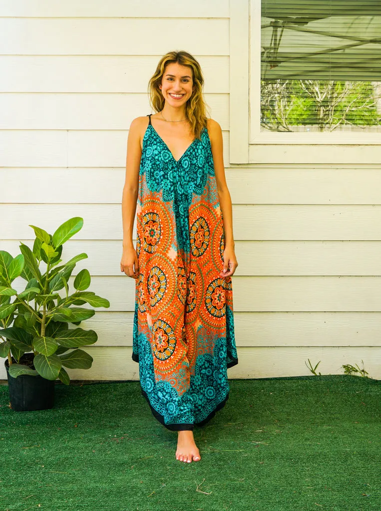 Tropical Mandala Boho Jumpsuit