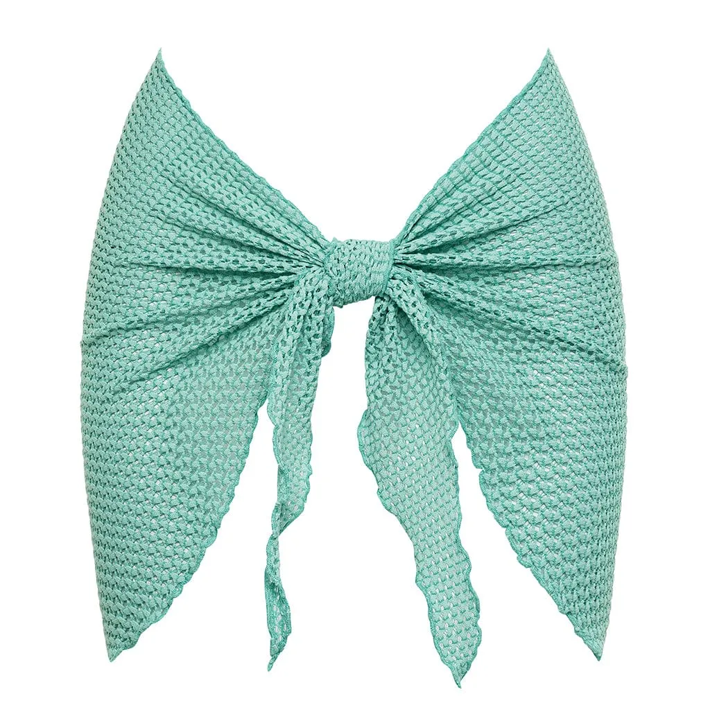 Turquoise Crochet Sarong