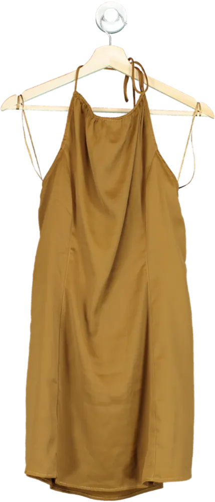 Urban Outfitters Brown Halter Neck Dress UK L