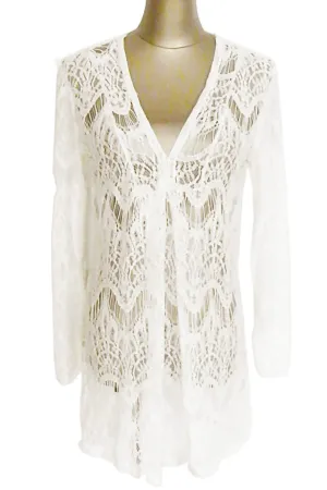 V-neck Lace Beach Blouse