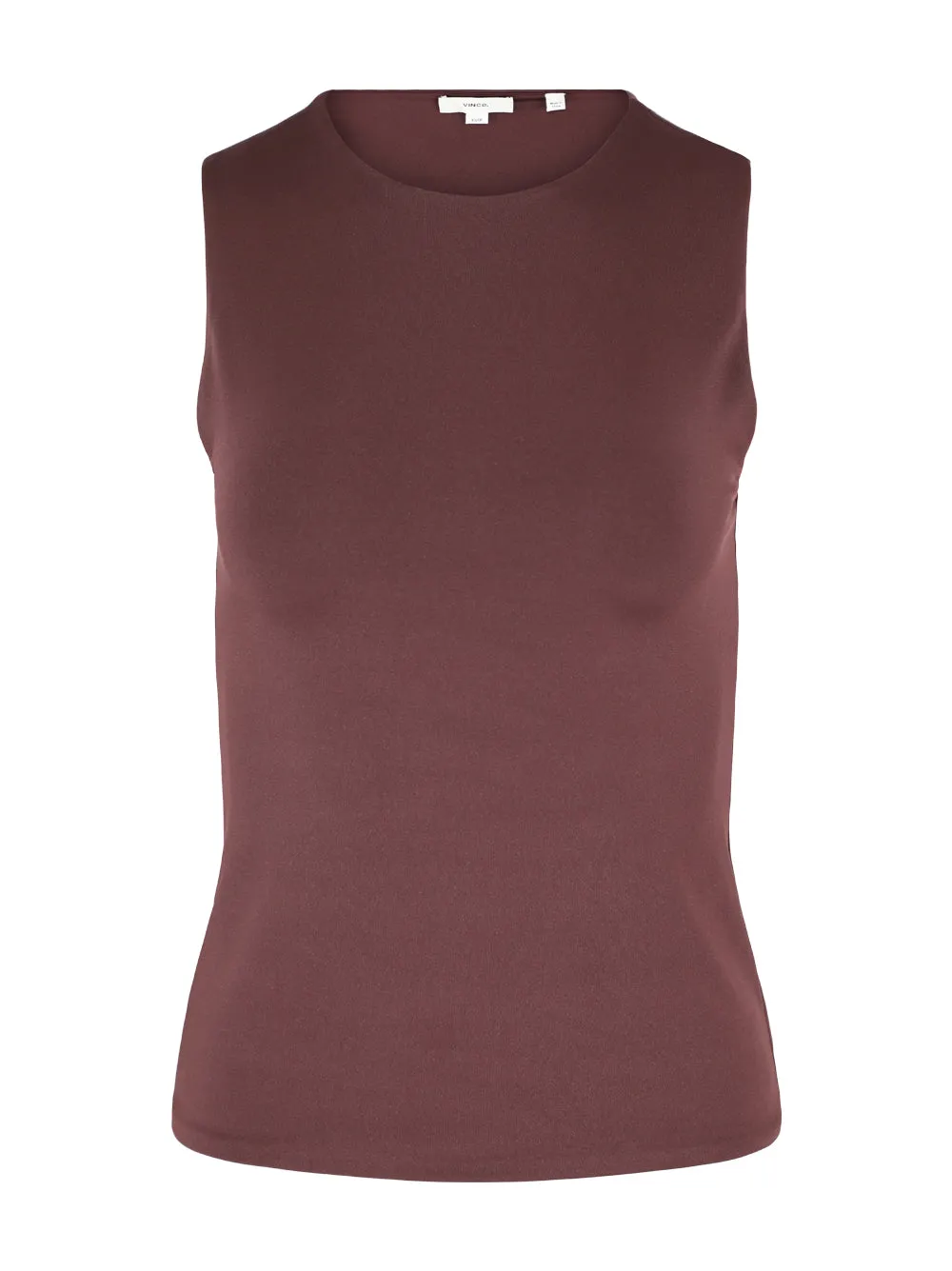Vince Short Sleeve Shell Top in Cherry Night