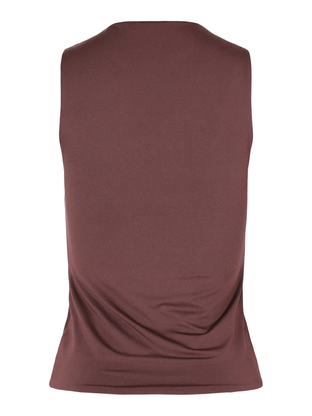 Vince Short Sleeve Shell Top in Cherry Night