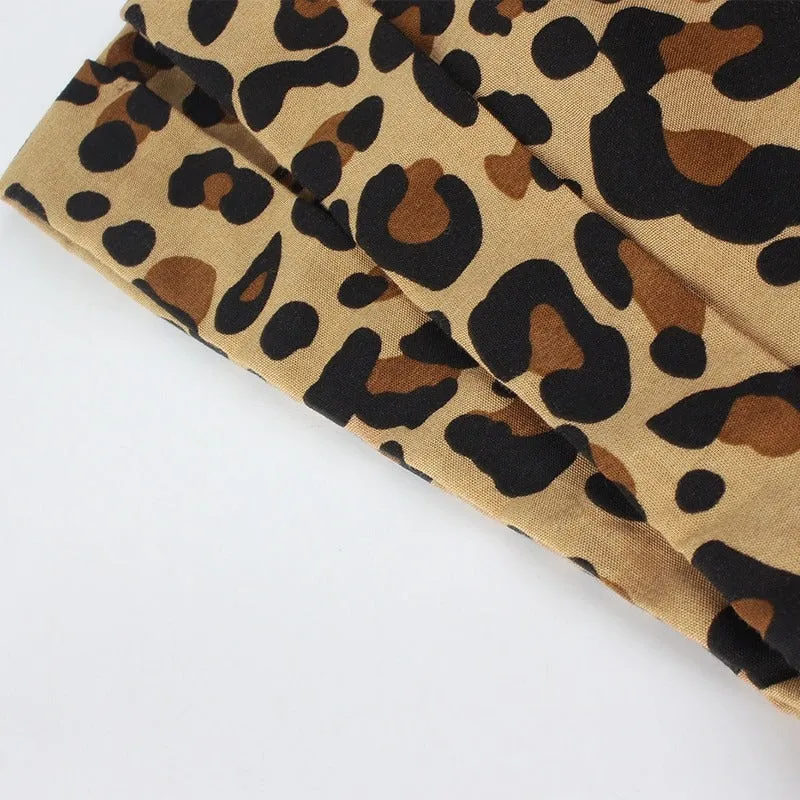 Vintage leopard print dress
