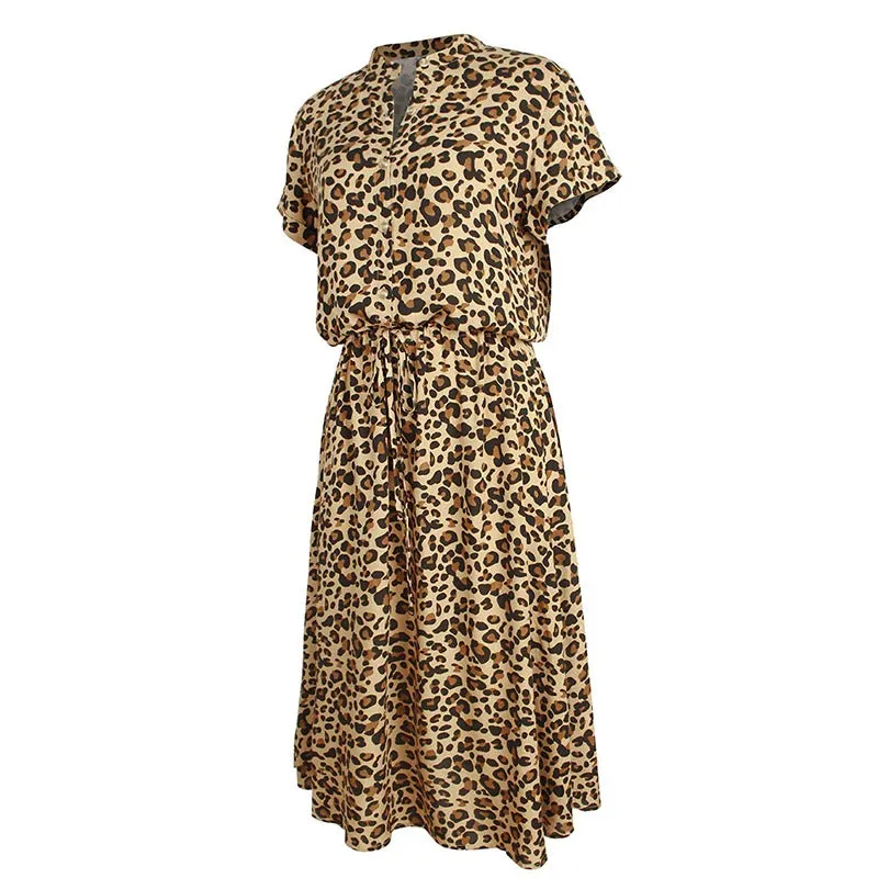 Vintage leopard print dress
