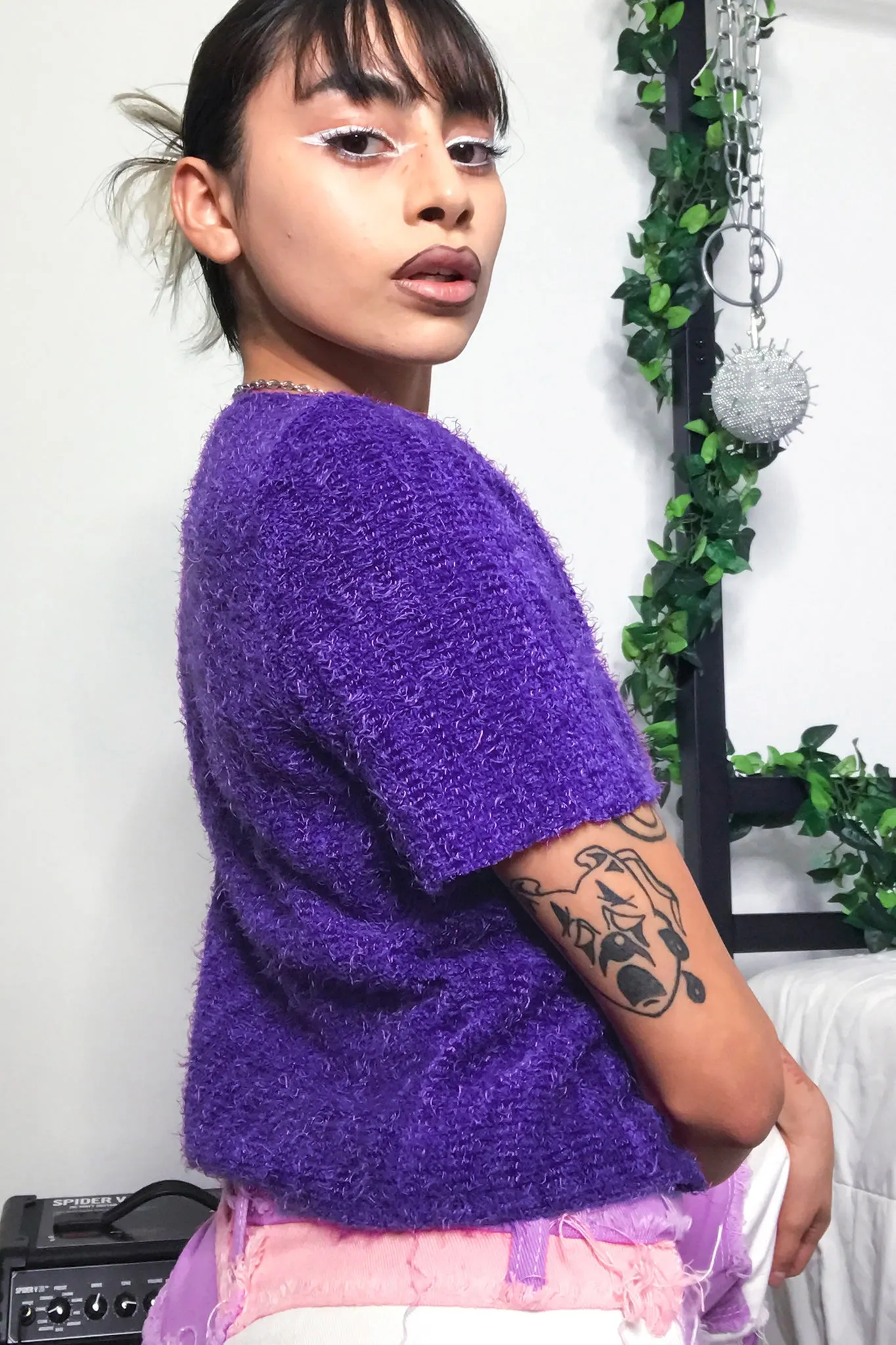 Violet Potion Fluffy Cardigan