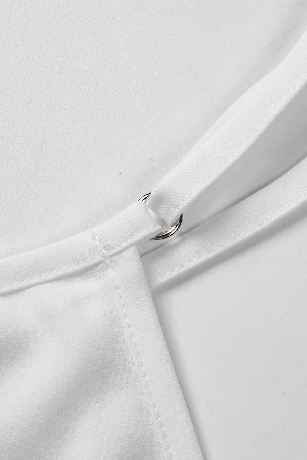 White Buttoned Slip Dress