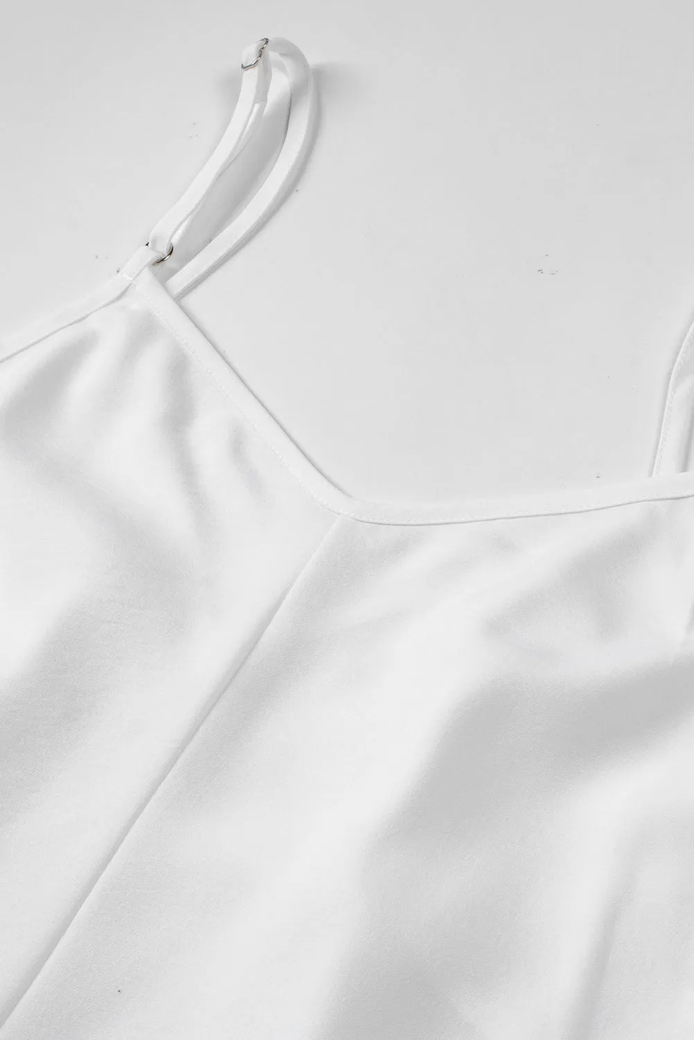 White Buttoned Slip Dress
