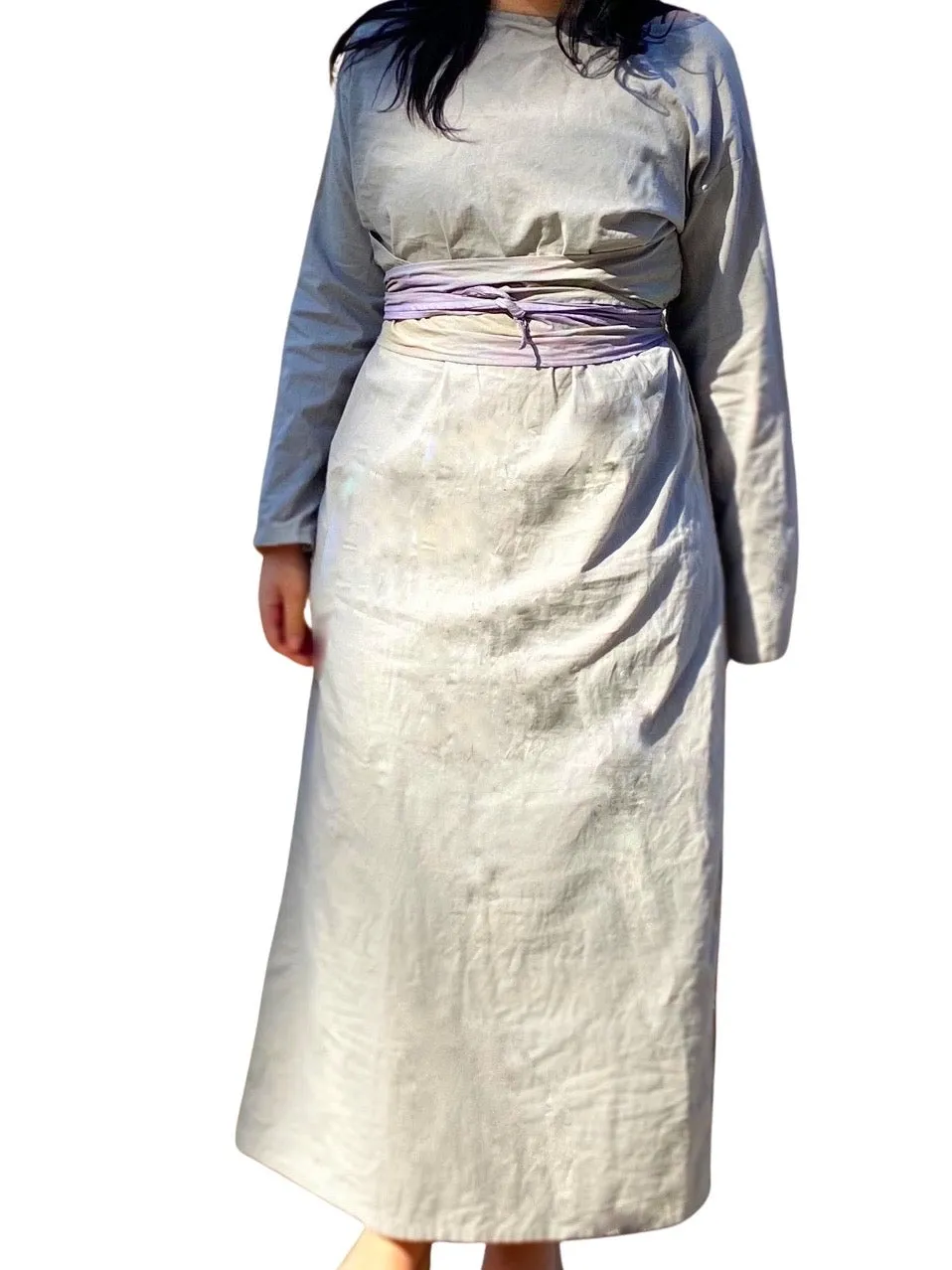 Wrap Waist Hand Dyed Maxi Dress