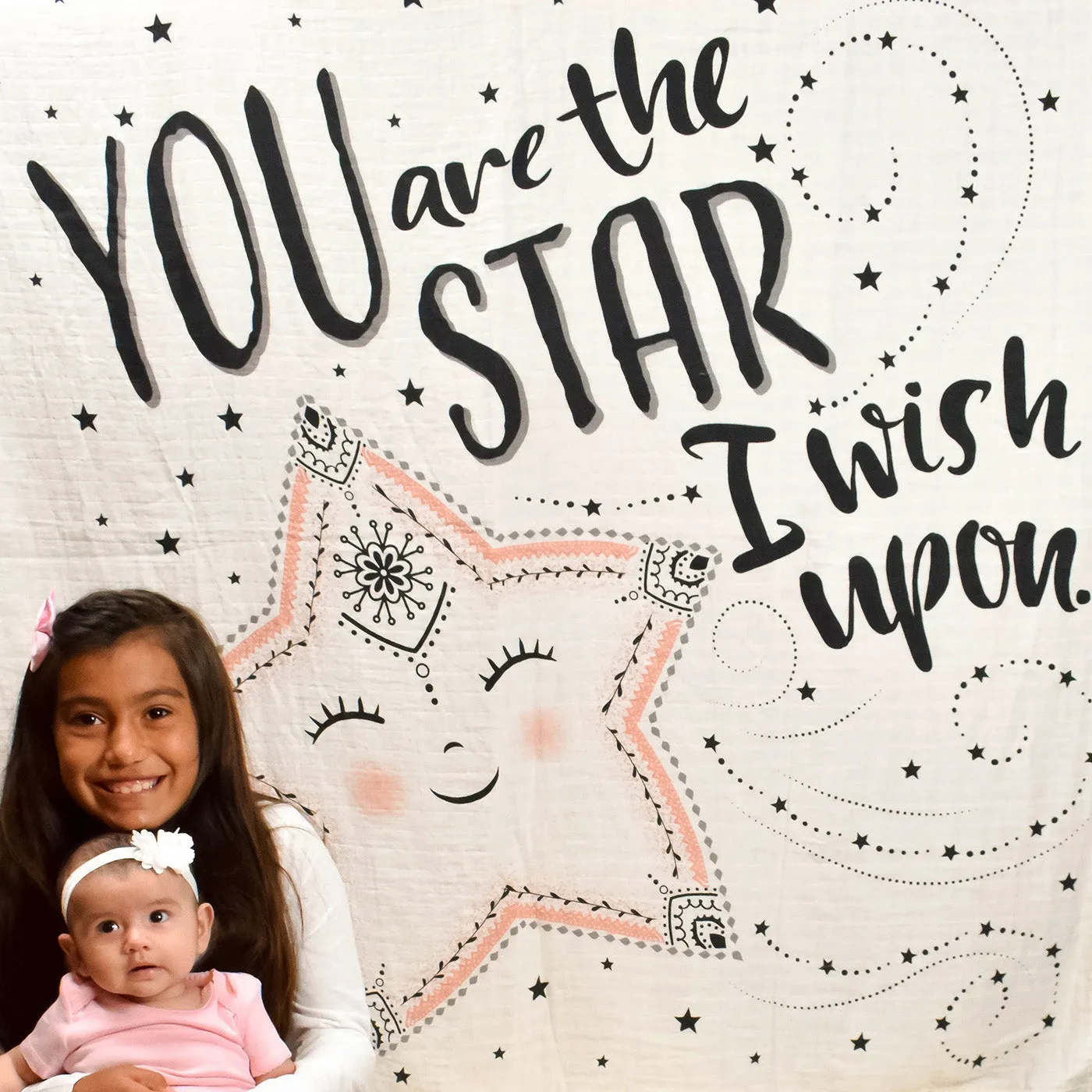 You are the Star Organic Muslin Blanket - Wholesale
