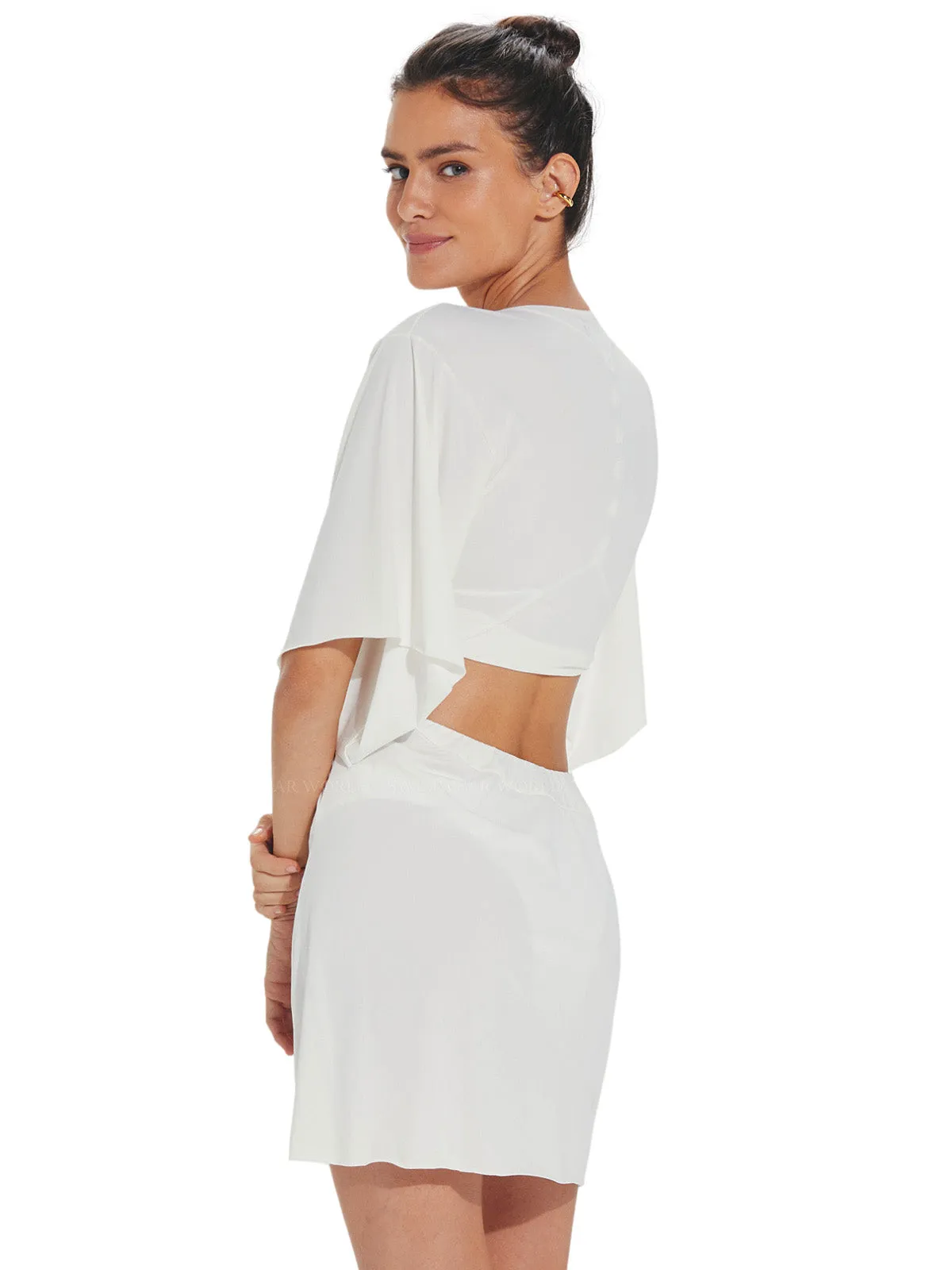 Zaila Detail Short Cover Up